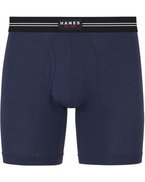 Hanes Ultimate Perfect Flex Breathable Boxer Brief Underwear - Blue