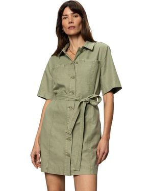 Sanctuary Cotton-blend Construction - Classic Fit - Full-front Button Closure Sage - Green
