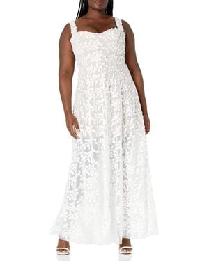 Dress the Population Anabel Sweetheart Bustier Maxi Dress - White