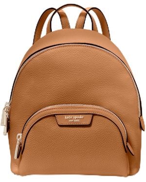 Kate Spade Hudson Pebbled Leather Small Backpack - Brown