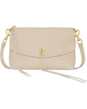 Rebecca Minkoff Darren Top Zip Shoulder Bag - Natural