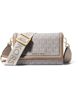 Michael Kors Jet Set Small Phone Crossbody - White