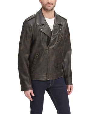 Levi's Faux Leather Motorcycle Jacket - Black