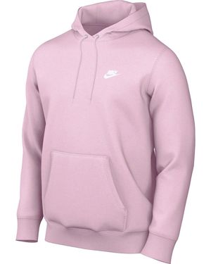 Nike Club Pullover Fleece Hoodie - Pink