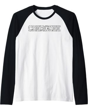CHEROKEE Raglan Baseball Tee - Black