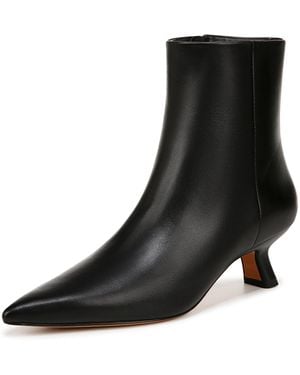 Vince S Luca Block Heel Ankle Boot Ankle Boot Black Leather 11 M Lyst