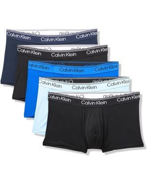 Calvin Klein Micro Stretch 5-pack Low Rise Trunk - Blue
