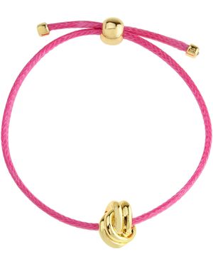 Steve Madden Knot Friendship Slider Bracelet - Pink