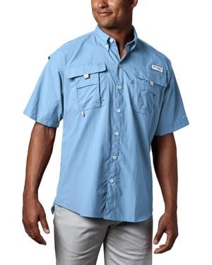 Columbia Adult Bahama Ii Short Sleeve Shirt - Blue