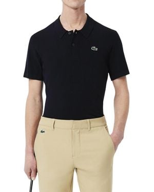 Lacoste Sport Short Sleeved Polo Collar Golf Sweater - Blue