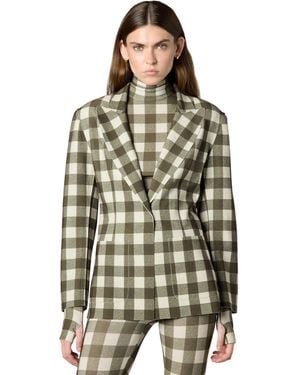 Norma Kamali Easy Fit Single Breasted Jacket W/patch Pocket - Green