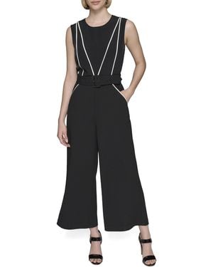 Karl Lagerfeld Paris Dresses Jumpsuit,black Soft White,16
