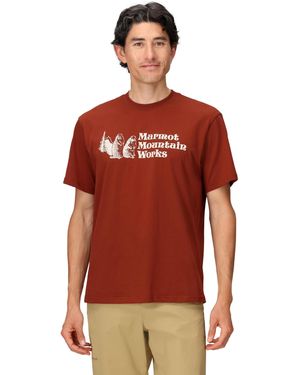 Marmot Mmw Short Sleeve Logo T-shirt - Red