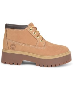 Timberland Stone Street Mid Lace-up Waterproof Boots - Natural