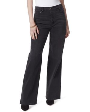 Jessica Simpson Relaxed Wide Straight Leg High Rise Jean Standard - Black