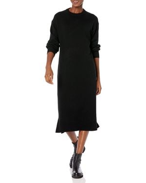 Velvet By Graham & Spencer Laurel Long Sleeve Sweater Dress - Black