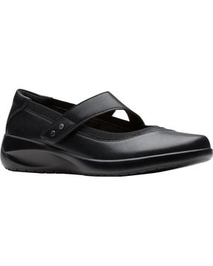 Clarks Kaetlyn Jane Dress Flat Shoes 7.5 D - Black