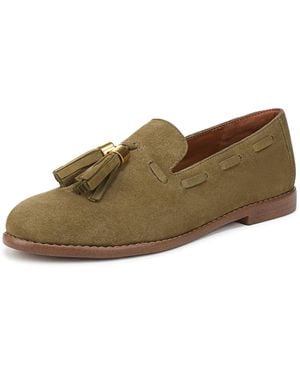 Franco Sarto Hartlie Loafer Moss Green Suede 5 M - Natural