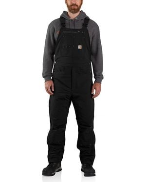 Carhartt Menssuper Dux Relaxed Fit Insulated Bib Overall - Black