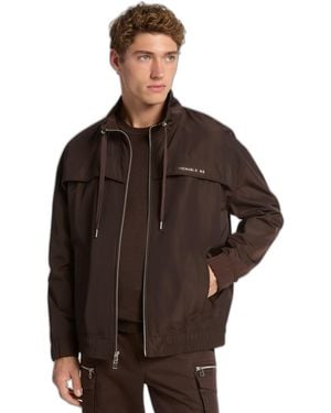 Michael Kors Nylon Windbreaker Jacket - Brown