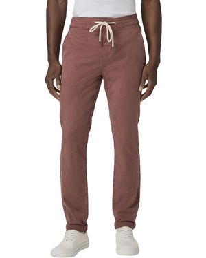 PAIGE Fraser Stretch Twill Cuffed Trouser Pant - Red