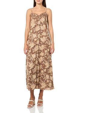 Lucky Brand Lace Trimmed Slip Dress - Natural
