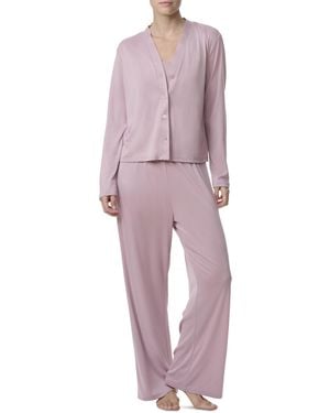 Splendid Long Sleeve Cardigan - Purple