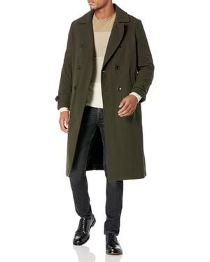 London Fog Classic Wool Blend Topcoat - Green