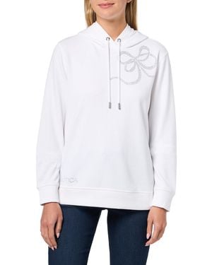 Nautica Jeans Hoodie Sweatshirt With Bow Detail - White