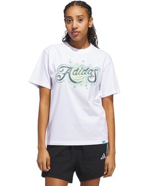 adidas Airbrushed Graphic T-shirt - White