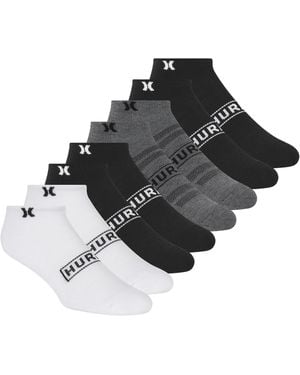 Hurley 8 Pack Low Cut Socks - Black