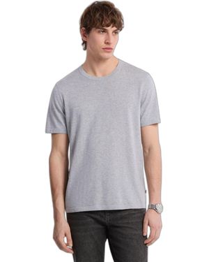 Michael Kors Short Sleeve Jersey Cotton Crewneck - Gray