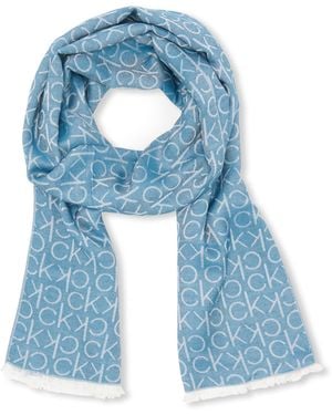 Calvin Klein Soft Everyday Solid Pashmina Chambray Scarf Mode-Schal - Blau