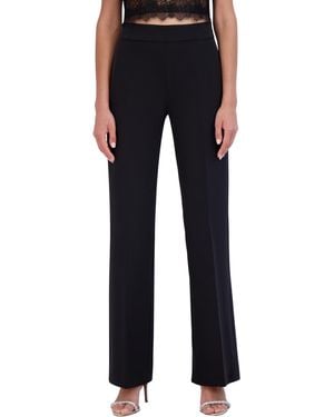 BCBGeneration Bcbg New York Straight Leg Gabardine Suiting Pant - Black