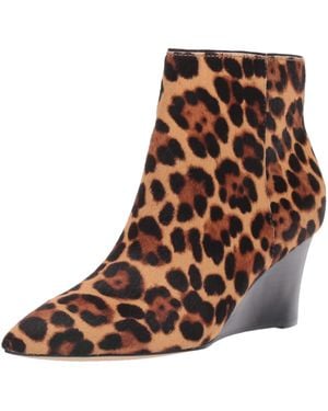 Nine West Carter Wedge Booties - Brown