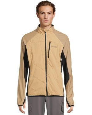 Columbia S Arctic Crest Hybrid Full Zip Canoe/black Medium Regular - Natural