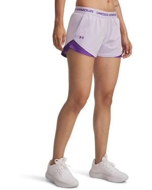 Under Armour Tech Play Up Twist Shorts, - Purple