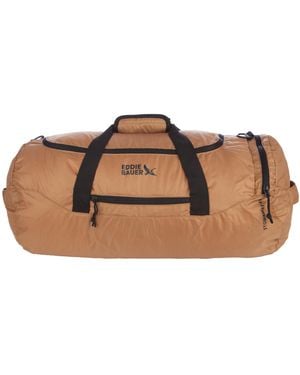 Eddie Bauer , Stowaway, borsone ripiegabile da 45 l, realizzato in poliestere Ripstop, Tabacco., 45L - Marrone