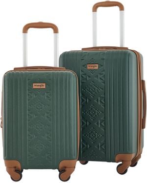 Wrangler 22" And 18" Heartland 2-piece Carry-on Luggage Set - Green