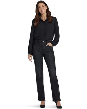 NYDJ , , Petite Marilyn Straight Jeans In French Nighfall, French Nightfall, - Black