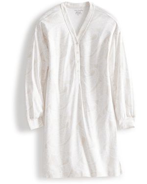 Vera Bradley Cotton Henley Night Dress - White