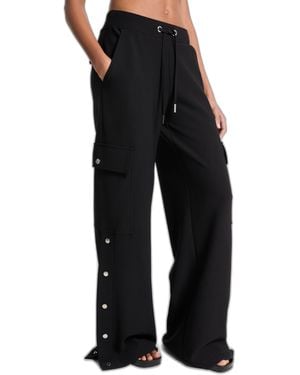 Michael Kors Snap Detail Cargo Pant - Black