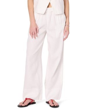 The Drop 's Bonni Pull On Linen Pant - Pink