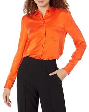 Equipment Leema W/pocket Top - Orange