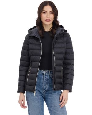 Michael Kors Womens Packable Puffer Jacket - Black