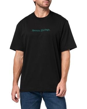 Lacoste Embroidered Cotton T-shirt - Black