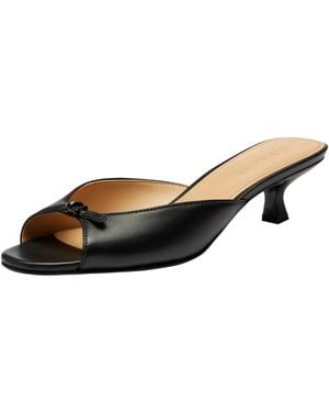 COACH Kitten Heel Sandal Heeled - Black