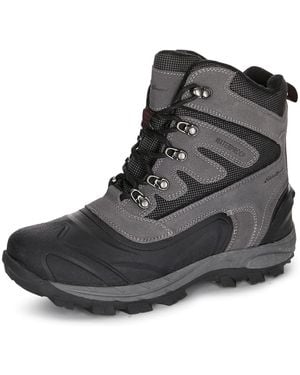 Eddie Bauer S Bend Hiking Snow Boots For Waterproof Shell Aggressive Lug Pattern - Black