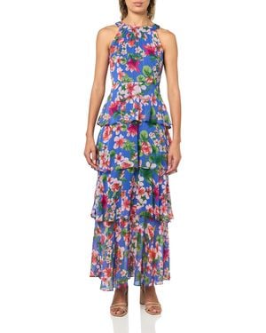 Tommy Hilfiger Dresses Maxi,deep Ultramarine Multi,2 - Blue