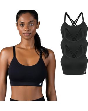 New Balance 3 Pack Sports Bra - Black